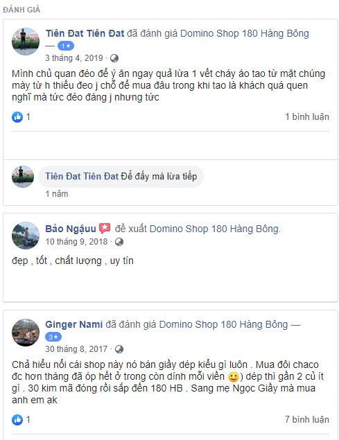 Domino Shop bán hàng fake